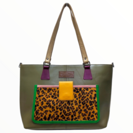 Bolso Animal print Caqui