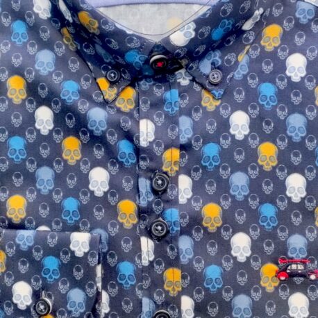 Camisa Skulls Azul