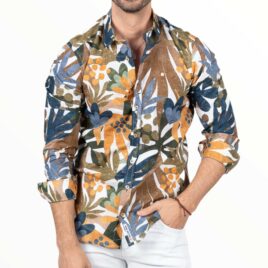 Camisa hojas tierra